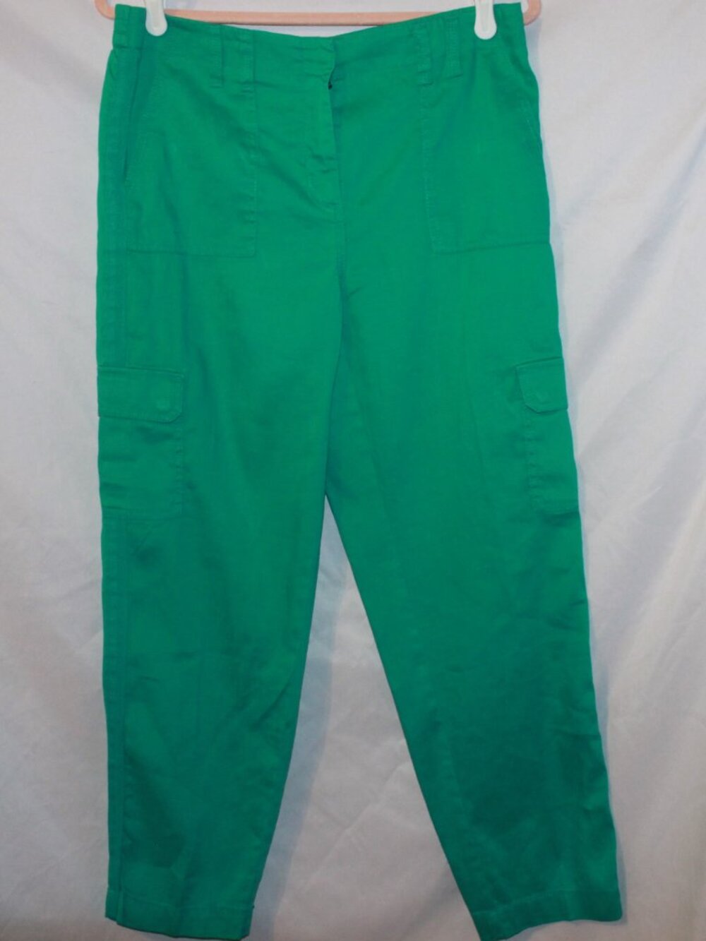 Chico's Green Cropped Utility Cargo Pants - Size 1/8